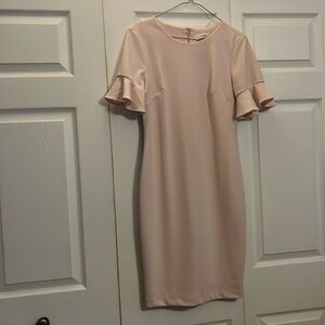 Calvin Klein pink sheath dress. Size 6.